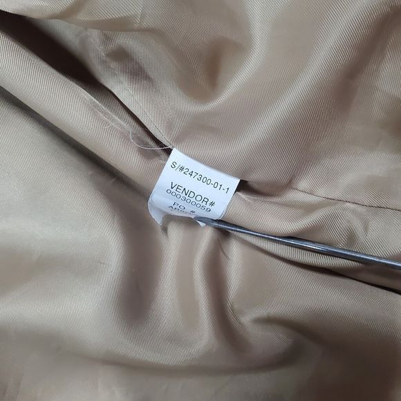 Vintage Banana Republic Heavy Duty Tan Suede Leather Button Jacket men’s Large - Picture 12 of 12